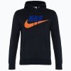 Nike Sportswear bluza męska kangurka czarna z nadrukiem
